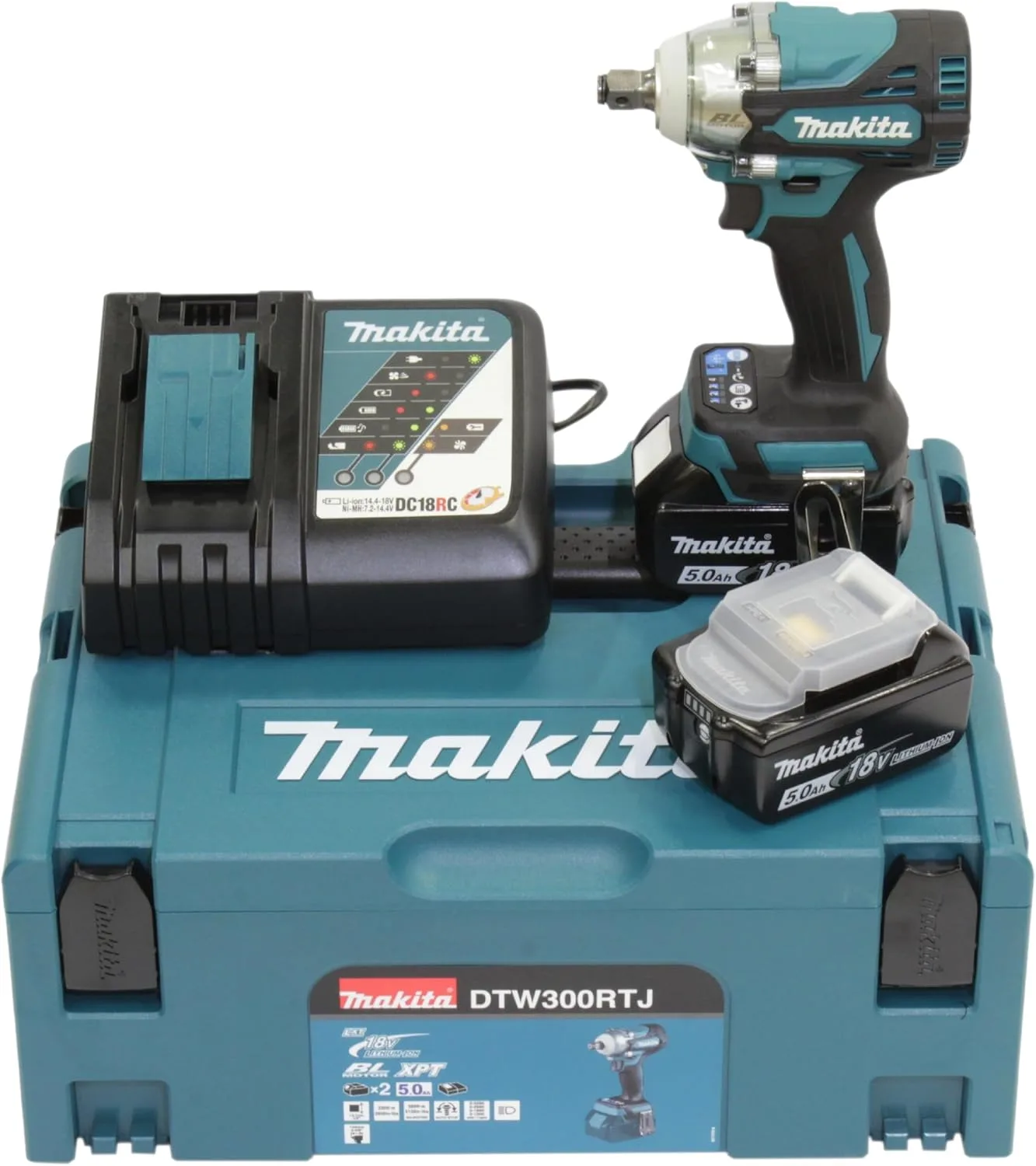 Makita DTW300RTJ 18V Cordless Impact Wrench