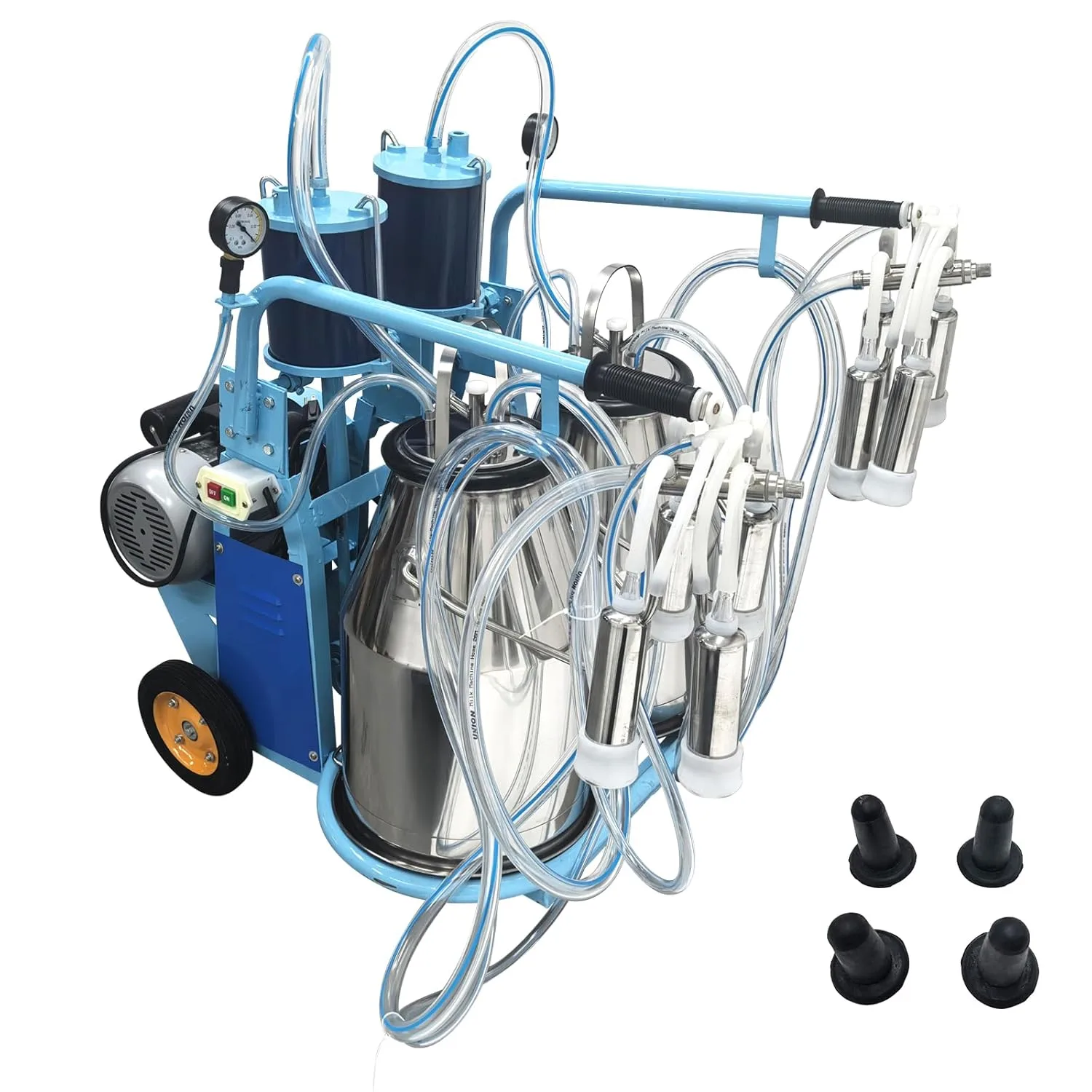 AICO Double Barrels Portable Cow Milking Machine