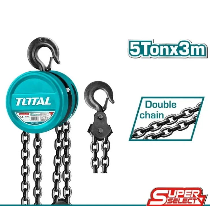 Total THT1651 Chain Block 5 Ton 3m