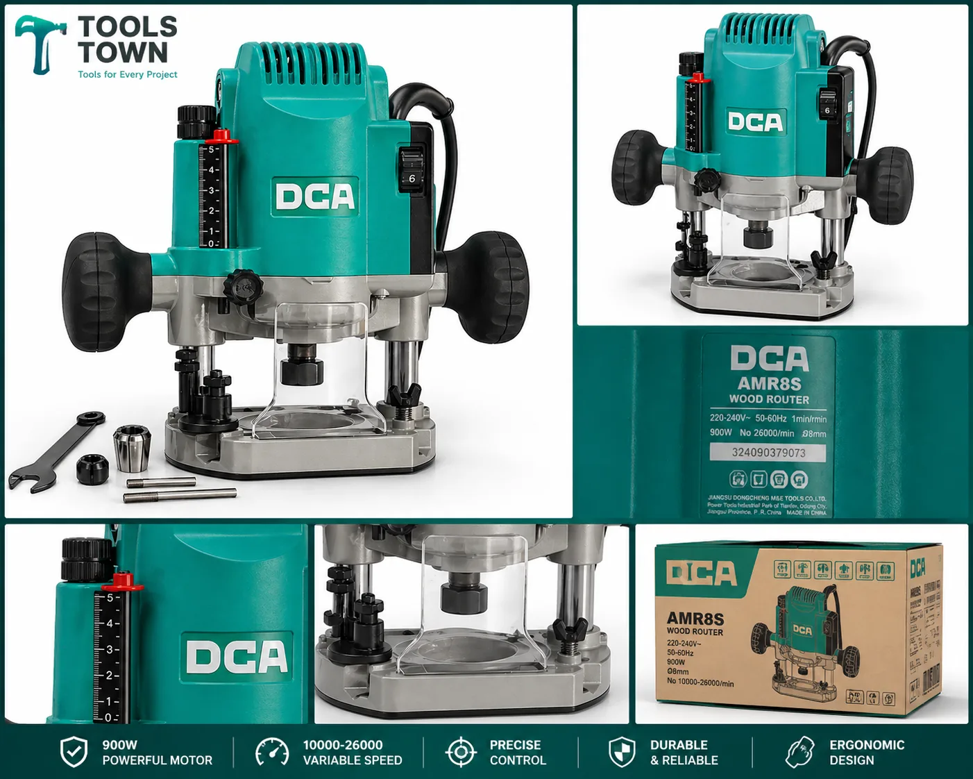 DCA AMR8S Wood Router 900W