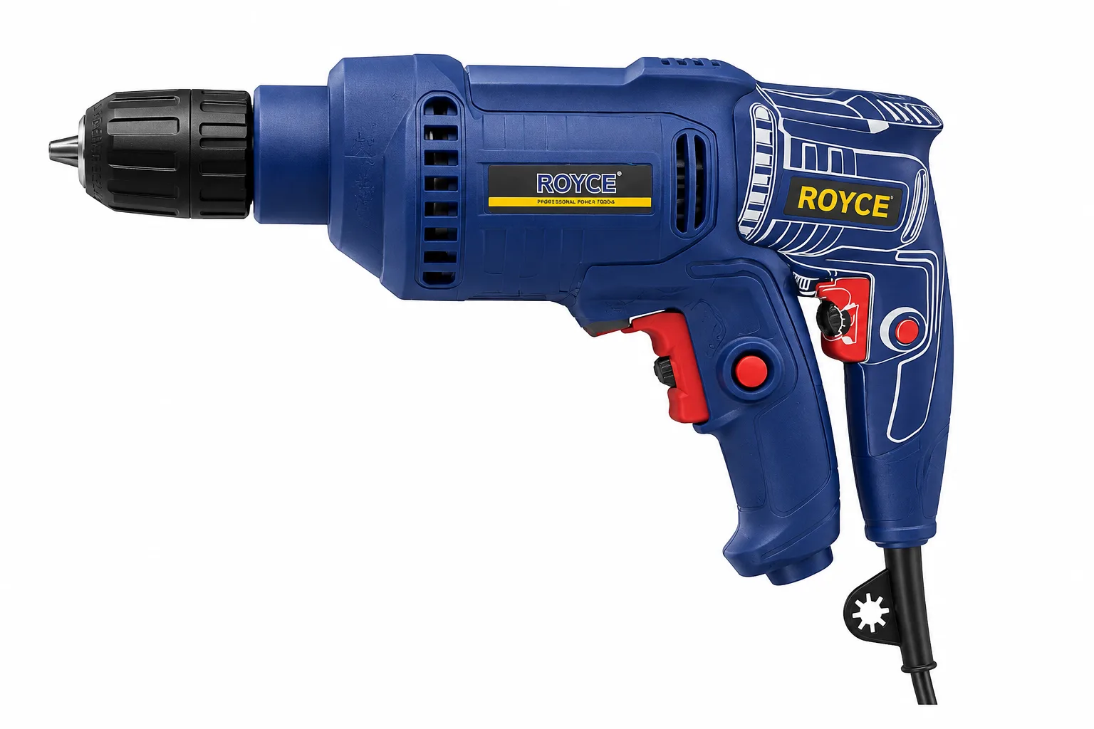 650W corded electric drill designed for powerful and precise drilling in wood, metal, and masonry.