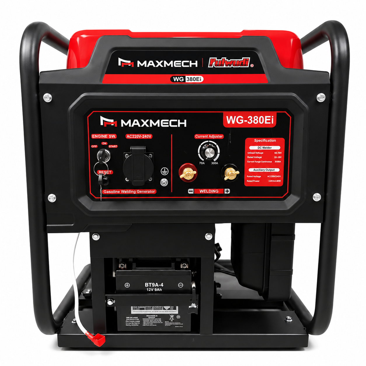 Maxmech WG-380Ei Welding Generator – 300A, 6.0mm Rod, 2.5kVA AC Output