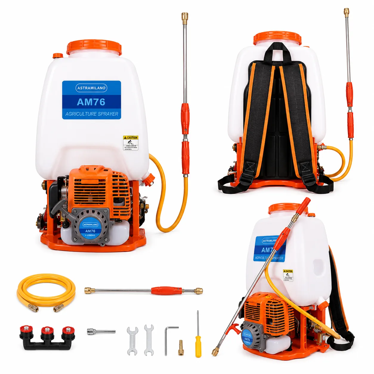 ASTRAMILANO AM76 Knapsack Sprayer 25L 4-Stroke